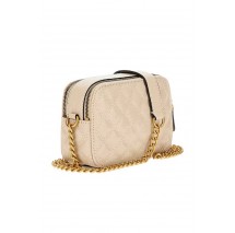 GUESS GIULLY CAMERA BAG ΤΣΑΝΤΑ ΓΥΝΑΙΚΕΙΑ ALMOND