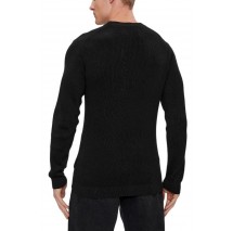 CALVIN KLEIN JEANS EMBRO BADGE SWEATER ΜΠΛΟΥΖΑ ΠΛΕΚΤΗ ΑΝΔΡΙΚΗ BLACK