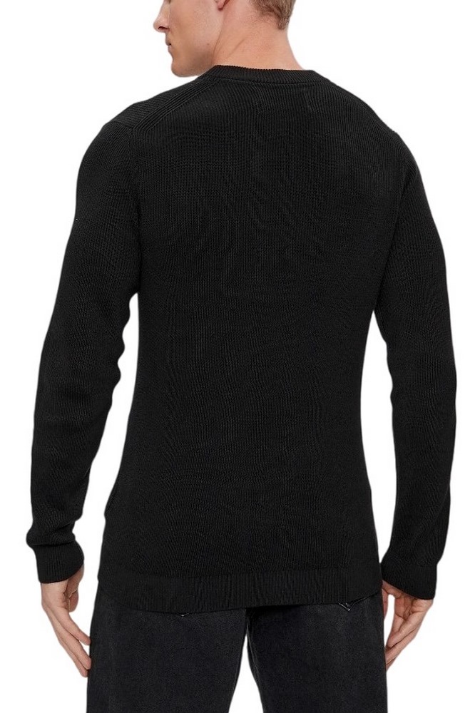 CALVIN KLEIN JEANS EMBRO BADGE SWEATER ΜΠΛΟΥΖΑ ΠΛΕΚΤΗ ΑΝΔΡΙΚΗ BLACK