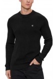 CALVIN KLEIN JEANS EMBRO BADGE SWEATER ΜΠΛΟΥΖΑ ΠΛΕΚΤΗ ΑΝΔΡΙΚΗ BLACK