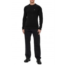 CALVIN KLEIN JEANS EMBRO BADGE SWEATER ΜΠΛΟΥΖΑ ΠΛΕΚΤΗ ΑΝΔΡΙΚΗ BLACK