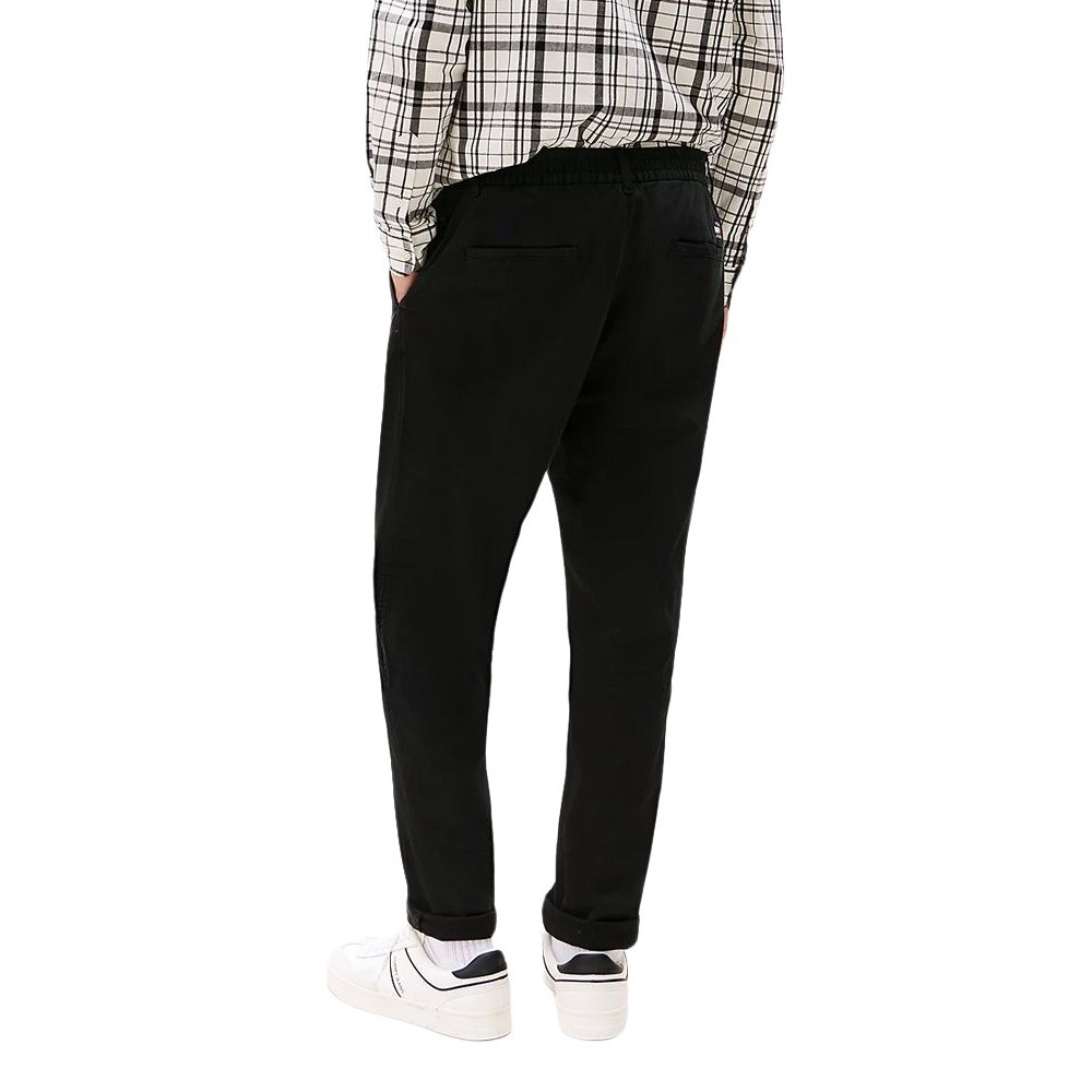 TOMMY JEANS CASUAL ELASTICATED PANT ΠΑΝΤΕΛΟΝΙ ΑΝΔΡΙΚΟ BLACK