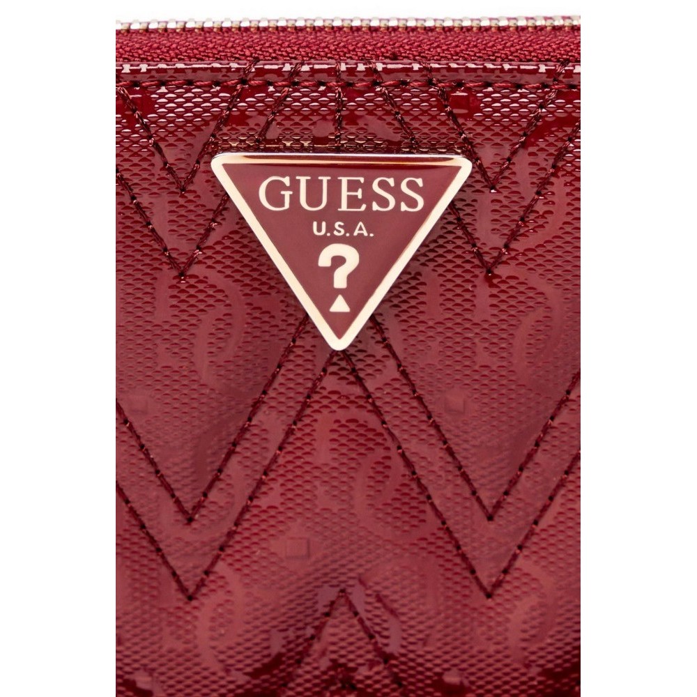 GUESS ADELARD SLG LARGE ZIP AROUND ΠΟΡΤΟΦΟΛΙ ΓΥΝΑΙΚΕΙΟ BURGUNDY