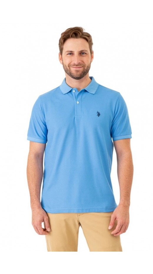 U.S POLO ASSN  41029 POLO T-SHIRT ΜΠΛΟΥΖΑ ΑΝΔΡΙΚΗ CIEL