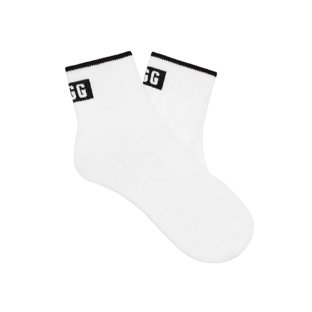 UGG POLLY ANKLE SOCK ΚΑΛΤΣΕΣ ΓΥΝΑΙΚΕΙΕΣ WHITE/BLACK