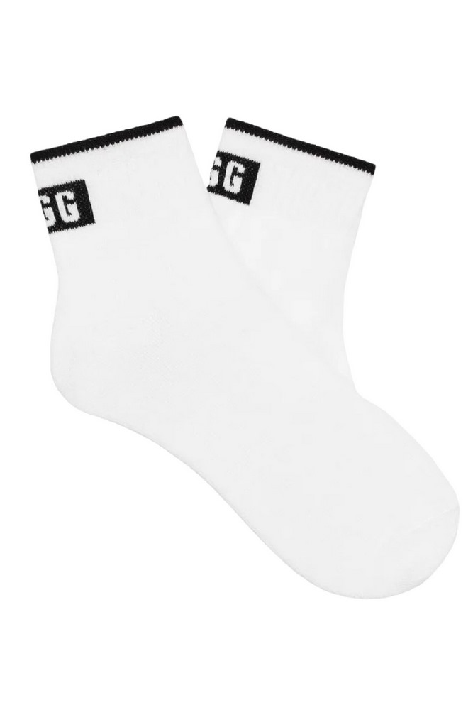 UGG POLLY ANKLE SOCK ΚΑΛΤΣΕΣ ΓΥΝΑΙΚΕΙΕΣ WHITE/BLACK