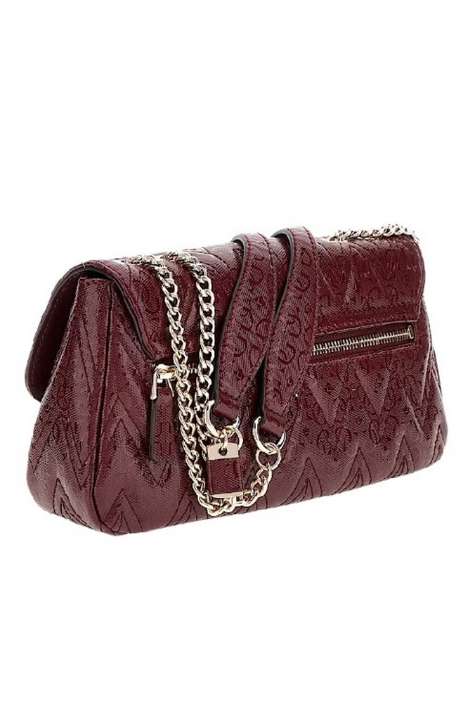 GUESS ADELARD CONVERTIBLE XBODY FLAP ΤΣΑΝΤΑ ΓΥΝΑΙΚΕΙΑ BURGUNDY