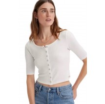 LEVI'S DRY GOODS WAFFLE TOP ΤΟΠ ΓΥΝΑΙΚΕΙΟ WHITE