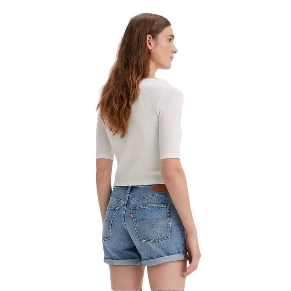 LEVI'S DRY GOODS WAFFLE TOP ΤΟΠ ΓΥΝΑΙΚΕΙΟ WHITE