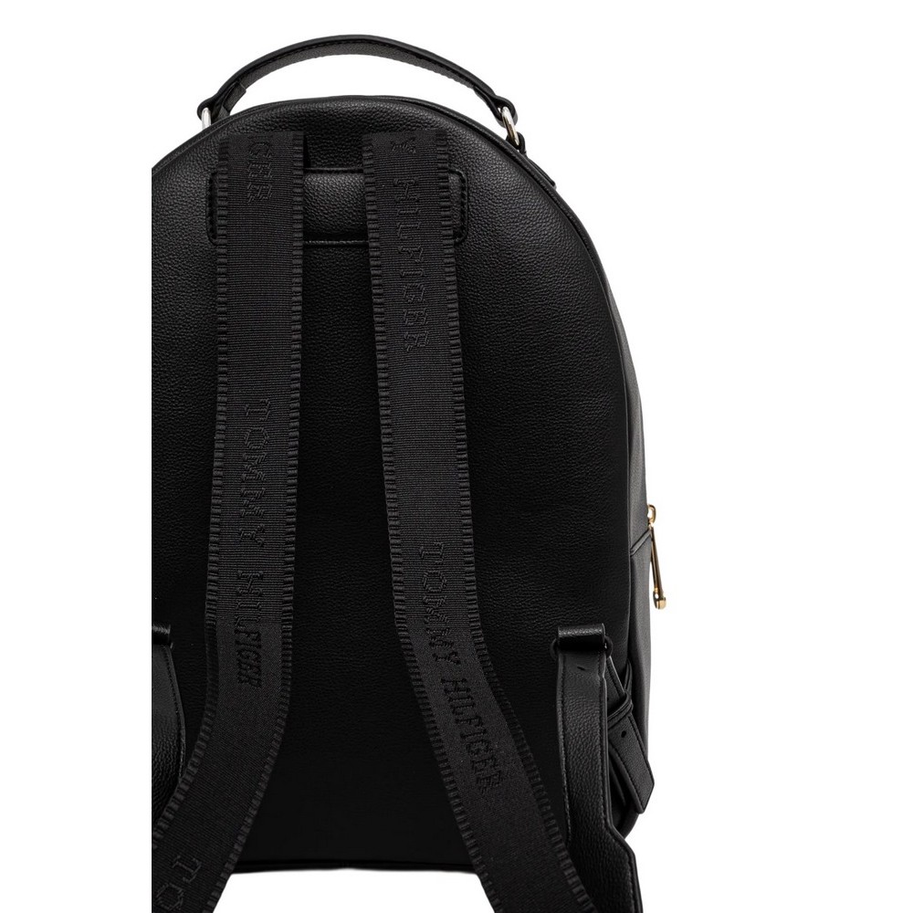 TOMMY HILFIGER SOFT LOGOTAPE BACKPACK ΤΣΑΝΤΑ ΓΥΝΑΙΚΕΙΑ BLACK