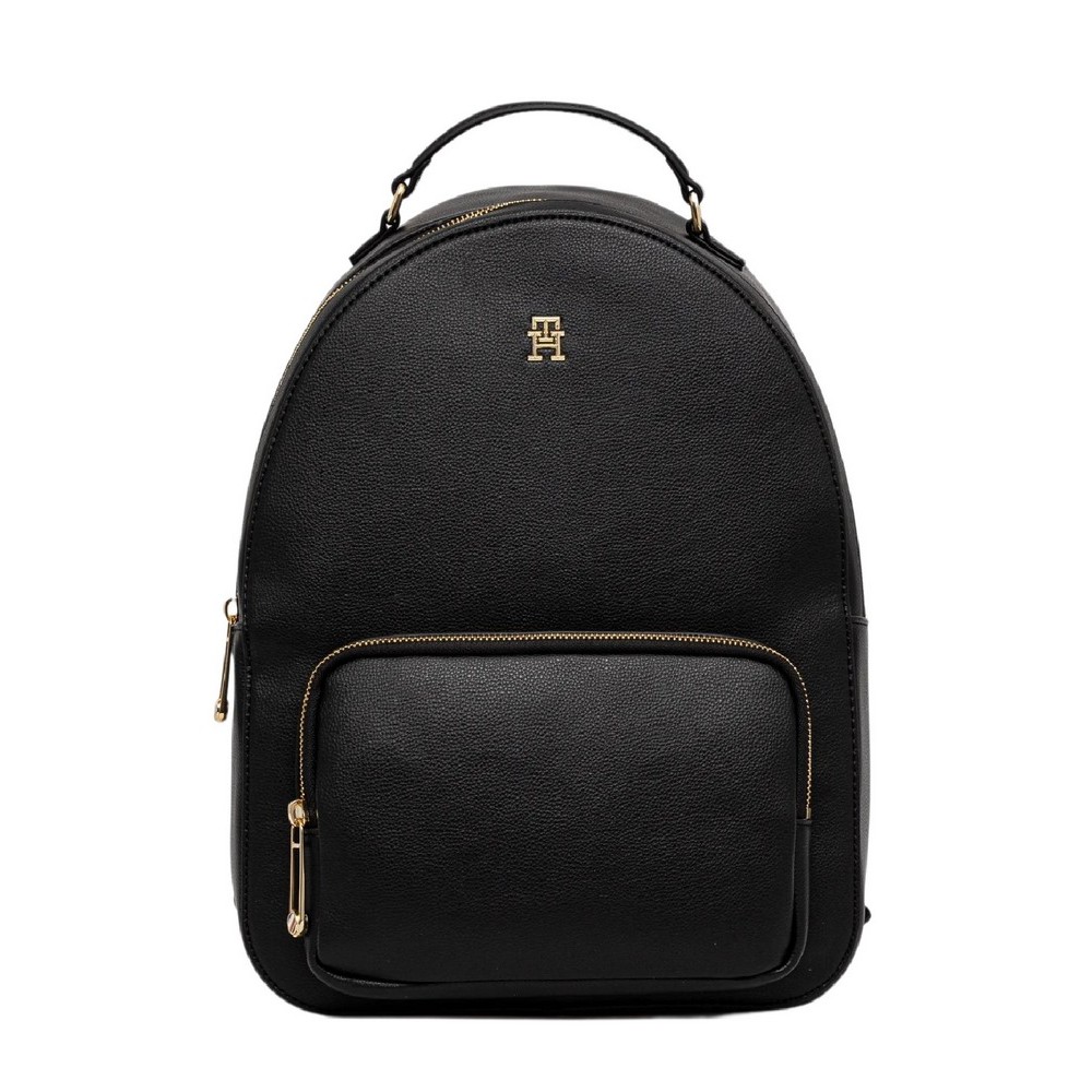 TOMMY HILFIGER SOFT LOGOTAPE BACKPACK ΤΣΑΝΤΑ ΓΥΝΑΙΚΕΙΑ BLACK