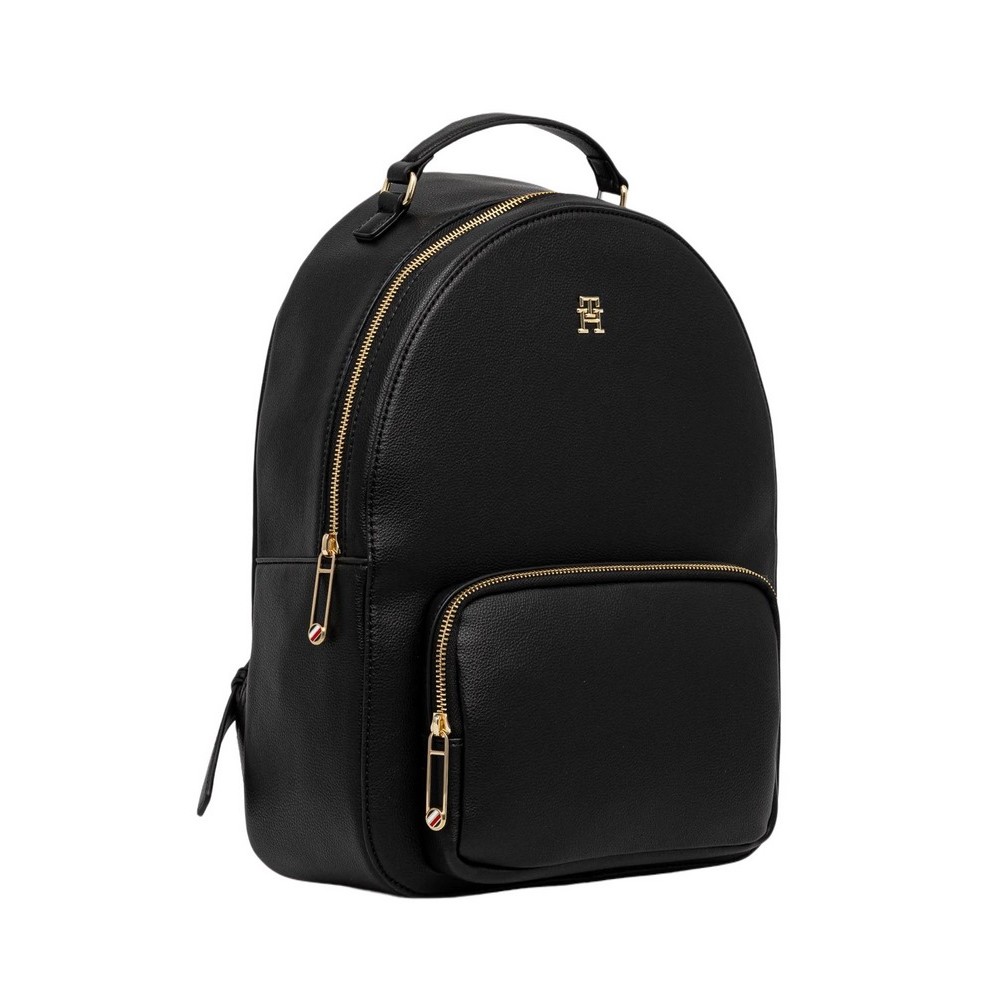 TOMMY HILFIGER SOFT LOGOTAPE BACKPACK ΤΣΑΝΤΑ ΓΥΝΑΙΚΕΙΑ BLACK