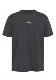 TOMMY JEANS REG GOLD SIGNATURE TEE T-SHIRT ΜΠΛΟΥΖΑ ΑΝΔΡΙΚΗ GREY