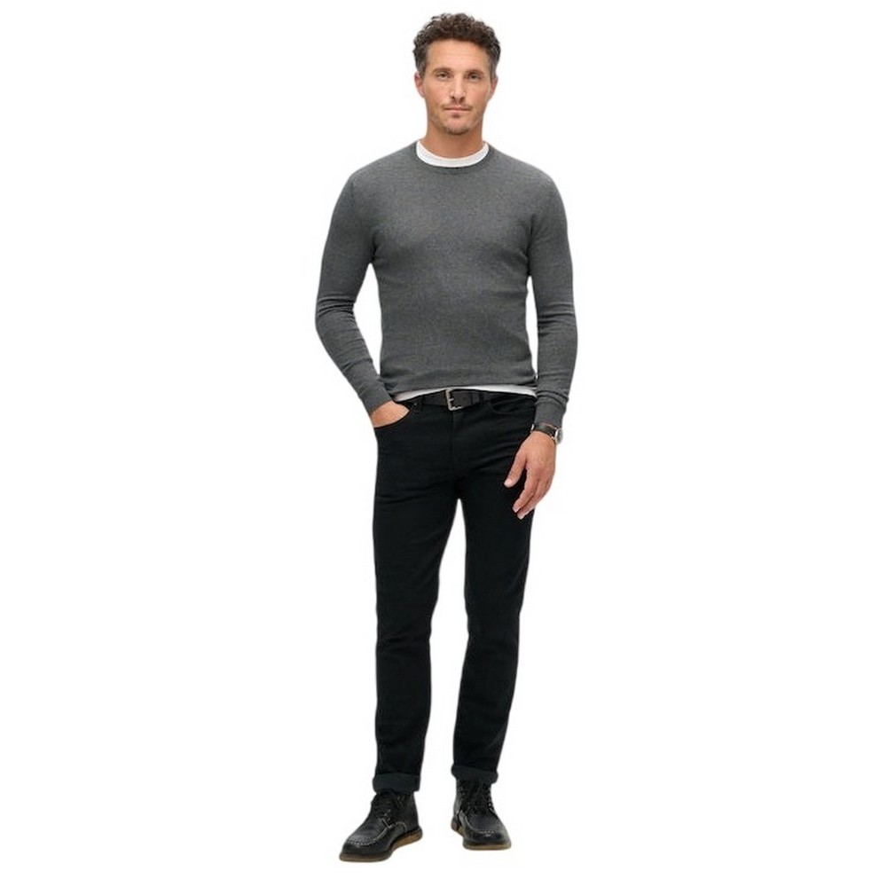 SUPERDRY D2 OVIN ESSENTIAL JUMPER ΜΠΛΟΥΖΑ ΠΛΕΚΤΗ ΑΝΔΡΙΚΗ GREY