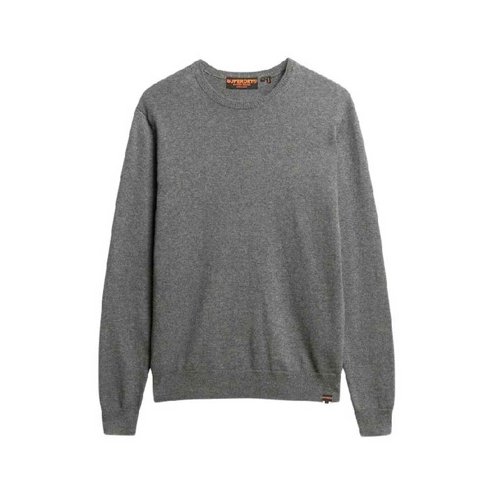 SUPERDRY D2 OVIN ESSENTIAL JUMPER ΜΠΛΟΥΖΑ ΠΛΕΚΤΗ ΑΝΔΡΙΚΗ GREY