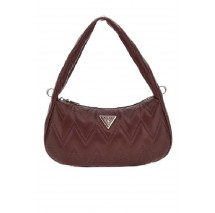 GUESS EDA TOP ZIP SHOULDER ΤΣΑΝΤΑ ΓΥΝΑΙΚΕΙΑ BURGUNDY