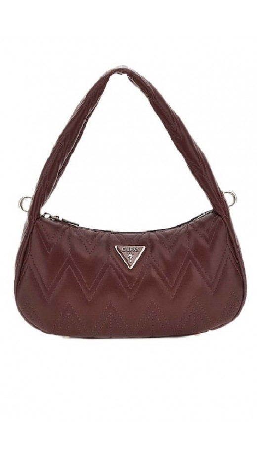 GUESS EDA TOP ZIP SHOULDER ΤΣΑΝΤΑ ΓΥΝΑΙΚΕΙΑ BURGUNDY