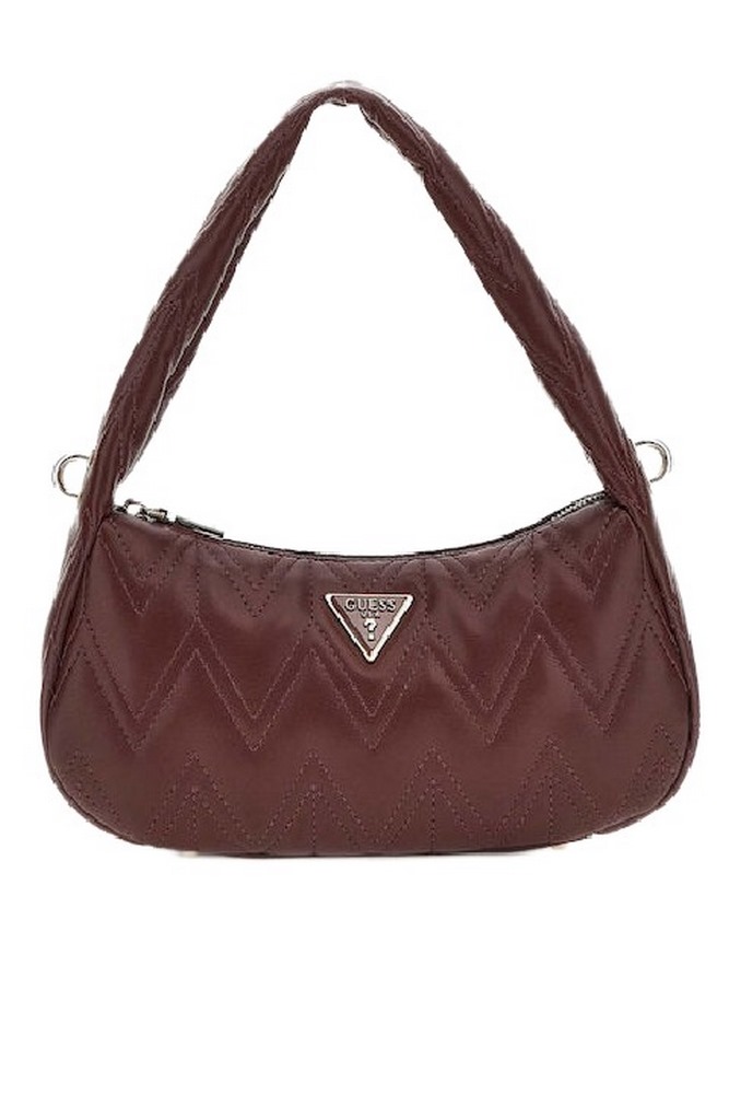 GUESS EDA TOP ZIP SHOULDER ΤΣΑΝΤΑ ΓΥΝΑΙΚΕΙΑ BURGUNDY