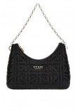 GUESS ASSIA TOP ZIP SHOULDER BAG ΤΣΑΝΤΑ ΓΥΝΑΙΚΕΙΑ BLACK