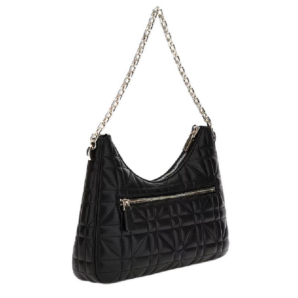 GUESS ASSIA TOP ZIP SHOULDER BAG ΤΣΑΝΤΑ ΓΥΝΑΙΚΕΙΑ BLACK