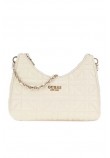 GUESS ASSIA TOP ZIP SHOULDER BAG ΤΣΑΝΤΑ ΓΥΝΑΙΚΕΙΑ STONE