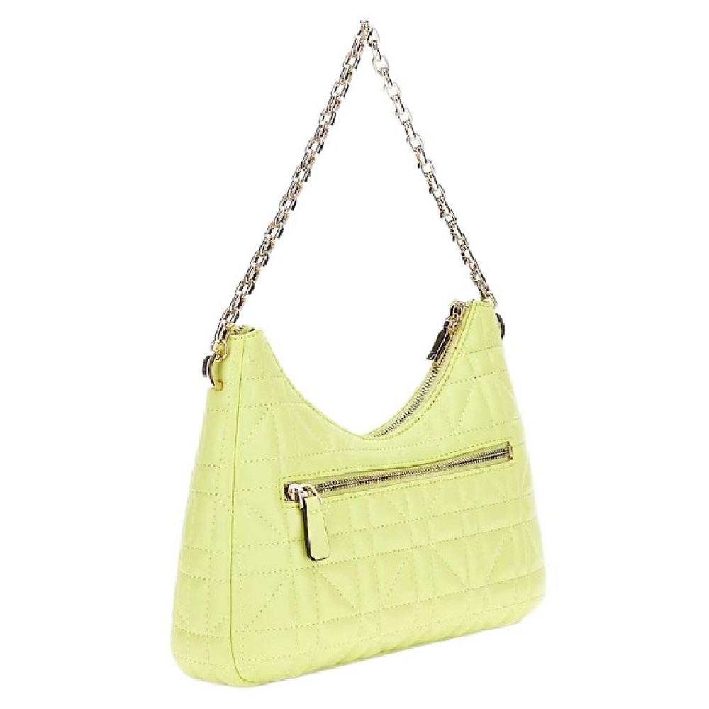 GUESS ASSIA TOP ZIP SHOULDER BAG ΤΣΑΝΤΑ ΓΥΝΑΙΚΕΙΑ LIME