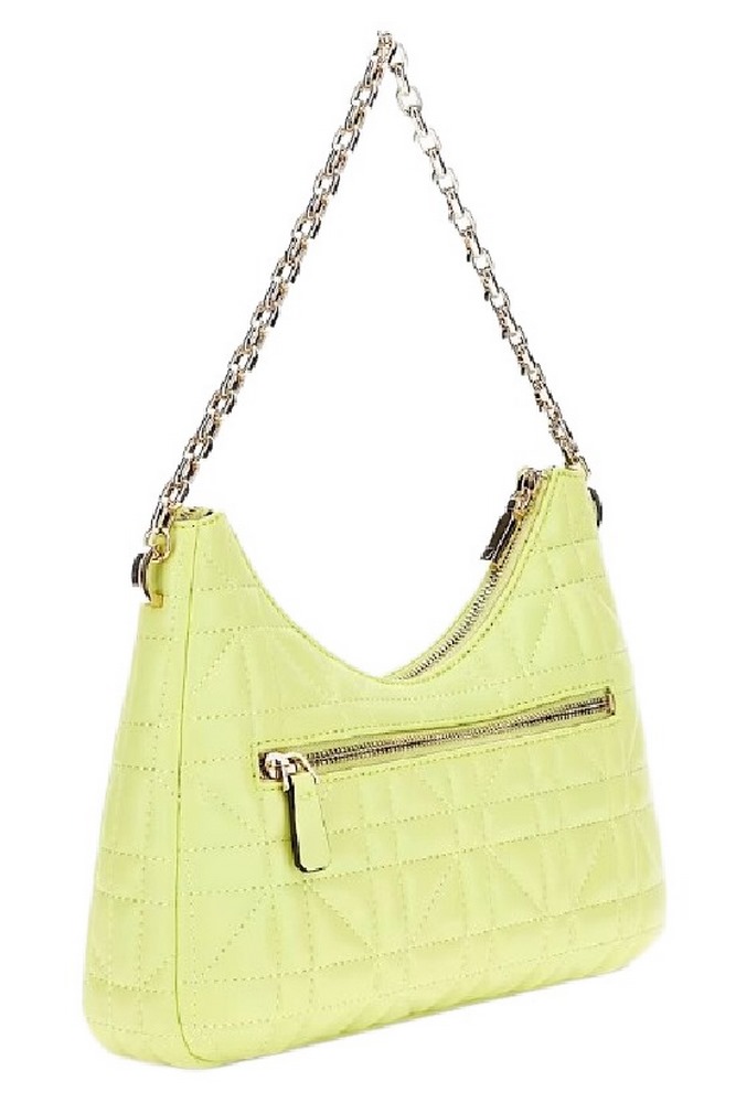 GUESS ASSIA TOP ZIP SHOULDER BAG ΤΣΑΝΤΑ ΓΥΝΑΙΚΕΙΑ LIME