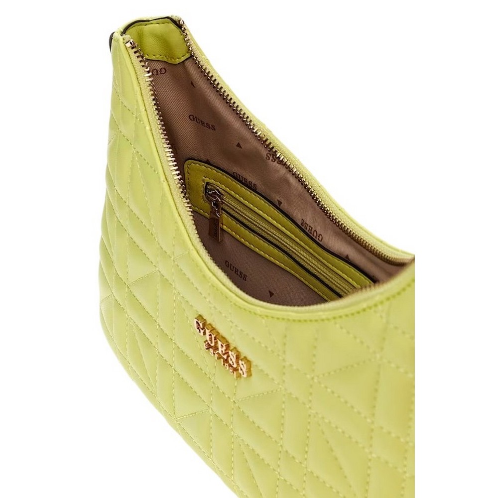 GUESS ASSIA TOP ZIP SHOULDER BAG ΤΣΑΝΤΑ ΓΥΝΑΙΚΕΙΑ LIME