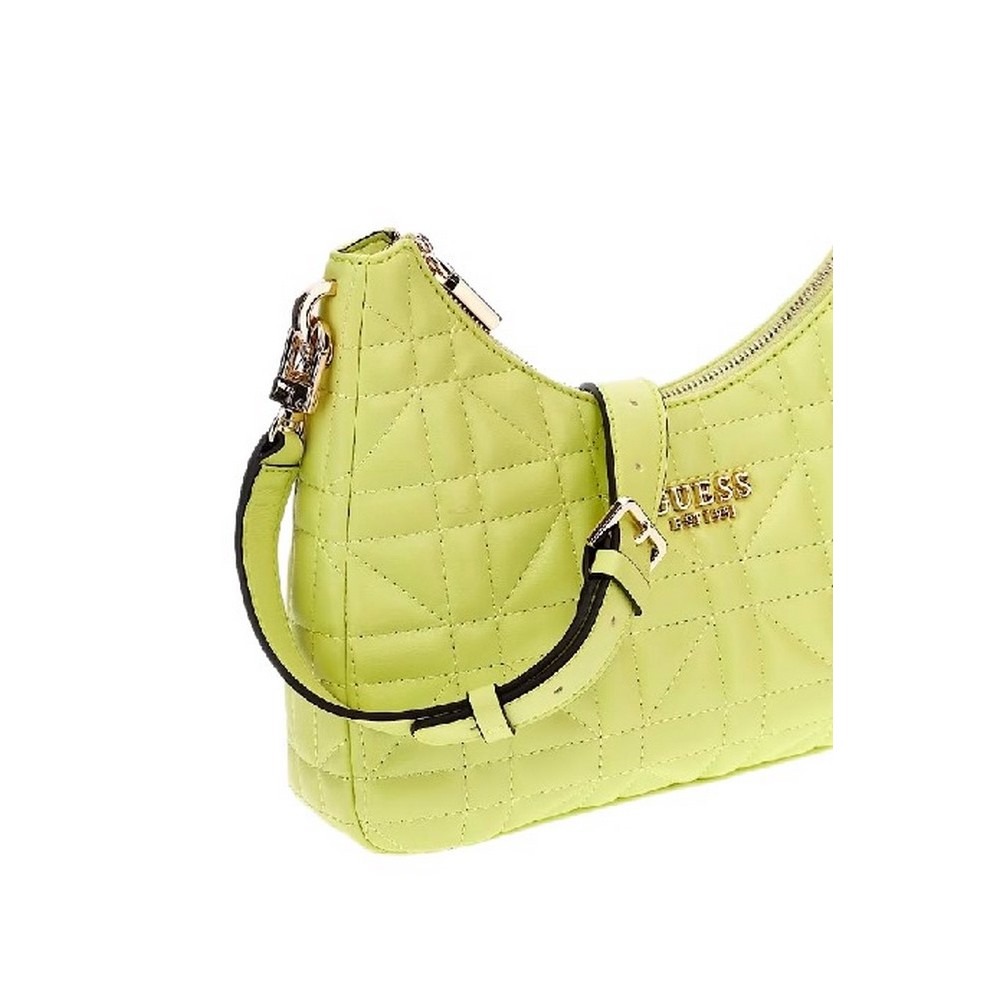 GUESS ASSIA TOP ZIP SHOULDER BAG ΤΣΑΝΤΑ ΓΥΝΑΙΚΕΙΑ LIME