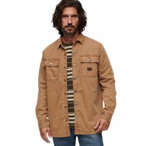 SUPERDRY OVIN SURPLUS CANVAS OVERSHIRT ΠΟΥΚΑΜΙΣΟ ΑΝΔΡΙΚΟ BEIGE