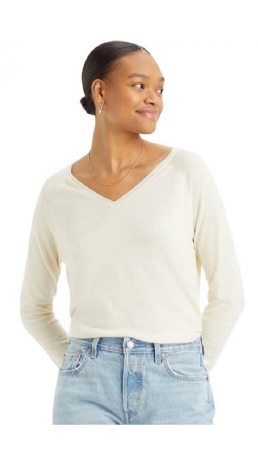 LEVIS PETAL VNECK SWEATER A85020000 ΜΠΛΟΥΖΑ ΓΥΝΑΙΚΕΙΑ OFF WHITE