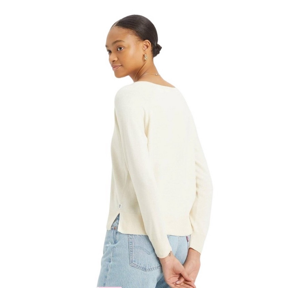 LEVIS PETAL VNECK SWEATER A85020000 ΜΠΛΟΥΖΑ ΓΥΝΑΙΚΕΙΑ OFF WHITE