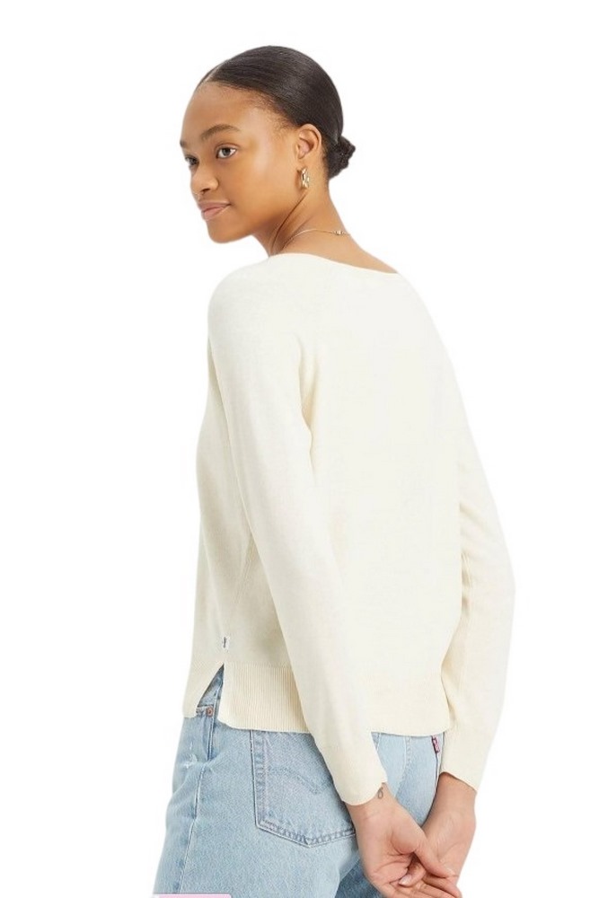 LEVIS PETAL VNECK SWEATER A85020000 ΜΠΛΟΥΖΑ ΓΥΝΑΙΚΕΙΑ OFF WHITE