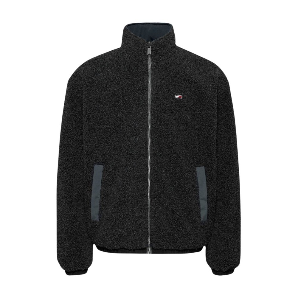 TOMMY HILFIGER TJM REVERSIBLE TEDDY JACKET ΜΠΟΥΦΑΝ ΑΝΔΡΙΚΟ BLACK