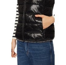 TOMMY JEANS ESSENTIAL TAPE VEST ΓΙΛΕΚΟ ΜΠΟΥΦΑΝ ΓΥΝΑΙΚΕΙΟ BLACK