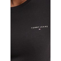 TOMMY JEANS SLIM LINEAR TEE T-SHIRT ΜΠΛΟΥΖΑ ΓΥΝΑΙΚΕΙΑ BLACK