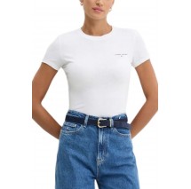 TOMMY JEANS SLIM LINEAR TEE T-SHIRT ΜΠΛΟΥΖΑ ΓΥΝΑΙΚΕΙΑ WHITE