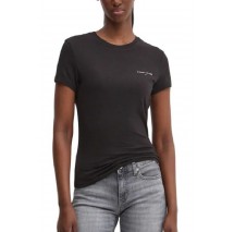 TOMMY JEANS SLIM LINEAR TEE T-SHIRT ΜΠΛΟΥΖΑ ΓΥΝΑΙΚΕΙΑ BLACK