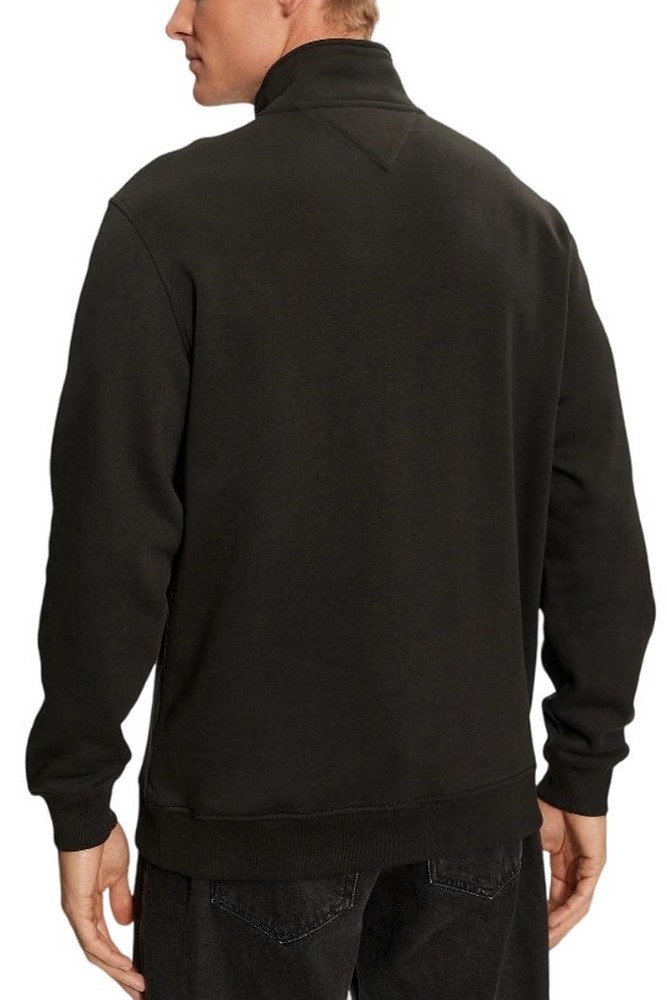 TOMMY JEANS REG ENTRY HALF ZIP ΜΠΛΟΥΖΑ ΦΟΥΤΕΡ ΑΝΔΡΙΚΗ BLACK