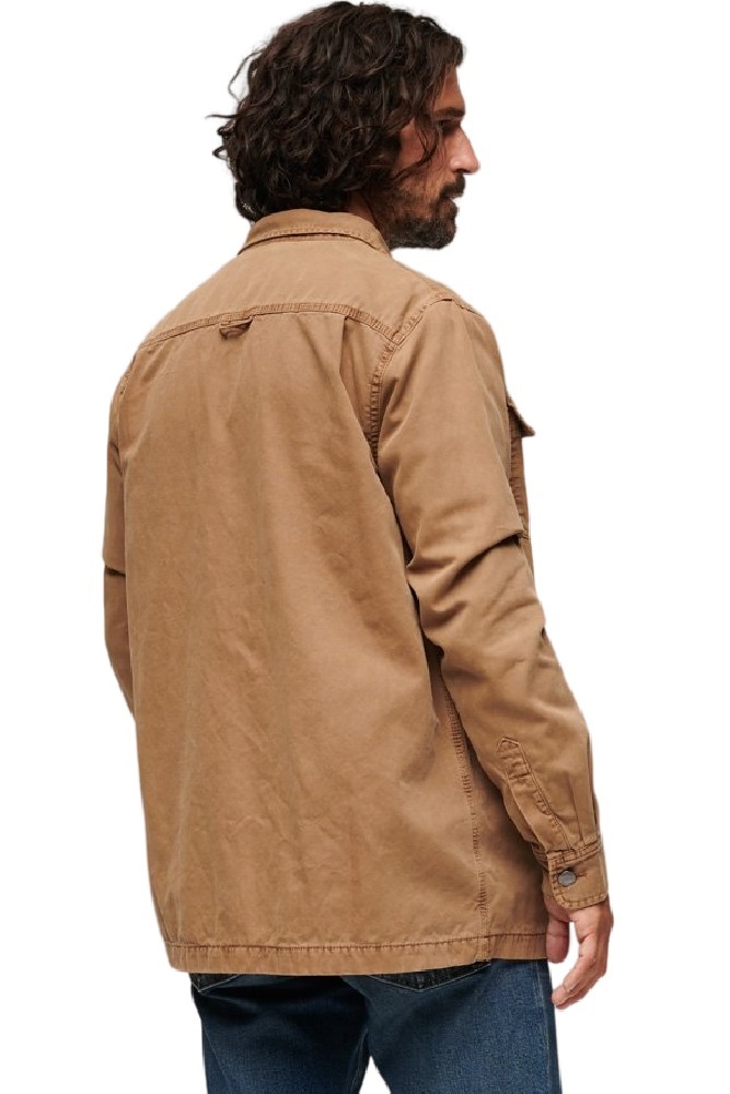 SUPERDRY OVIN SURPLUS CANVAS OVERSHIRT ΠΟΥΚΑΜΙΣΟ ΑΝΔΡΙΚΟ BEIGE