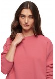 SUPERDRY D2 OVIN ESSENTIAL LOGO SWEATSHIRT UB ΦΟΥΤΕΡ ΜΠΛΟΥΖΑ ΓΥΝΑΙΚΕΙΑ PINK