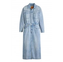 LEVI'S WESTERN DENIM MIDI DRESS 0002Q0000 ΦΟΡΕΜΑ ΓΥΝΑΙΚΕΙΟ BLUΕ DENIM