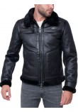 GUESS AVIATOR SHEARLING ΜΠΟΥΦΑΝ ΑΝΔΡΙΚΟ BLACK