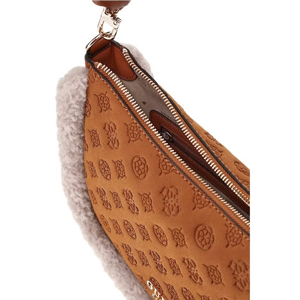 GUESS DAVIKA HOBO ΤΣΑΝΤΑ ΓΥΝΑΙΚΕΙΑ COGNAC