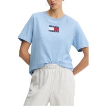 TOMMY JEANS RLX MELANGE FLAG TEE T-SHIRT ΜΠΛΟΥΖΑ ΓΥΝΑΙΚΕΙΑ CIEL