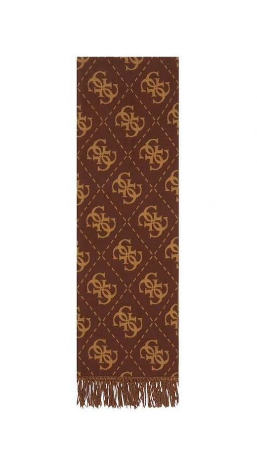 GUESS SCARF 70X190 ΚΑΣΚΟΛ  ΓΥΝΑΙΚΕΙΟ BROWN