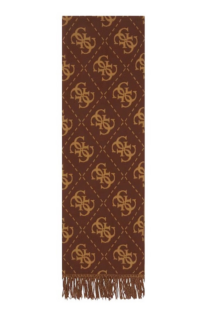 GUESS SCARF 70X190 ΚΑΣΚΟΛ  ΓΥΝΑΙΚΕΙΟ BROWN