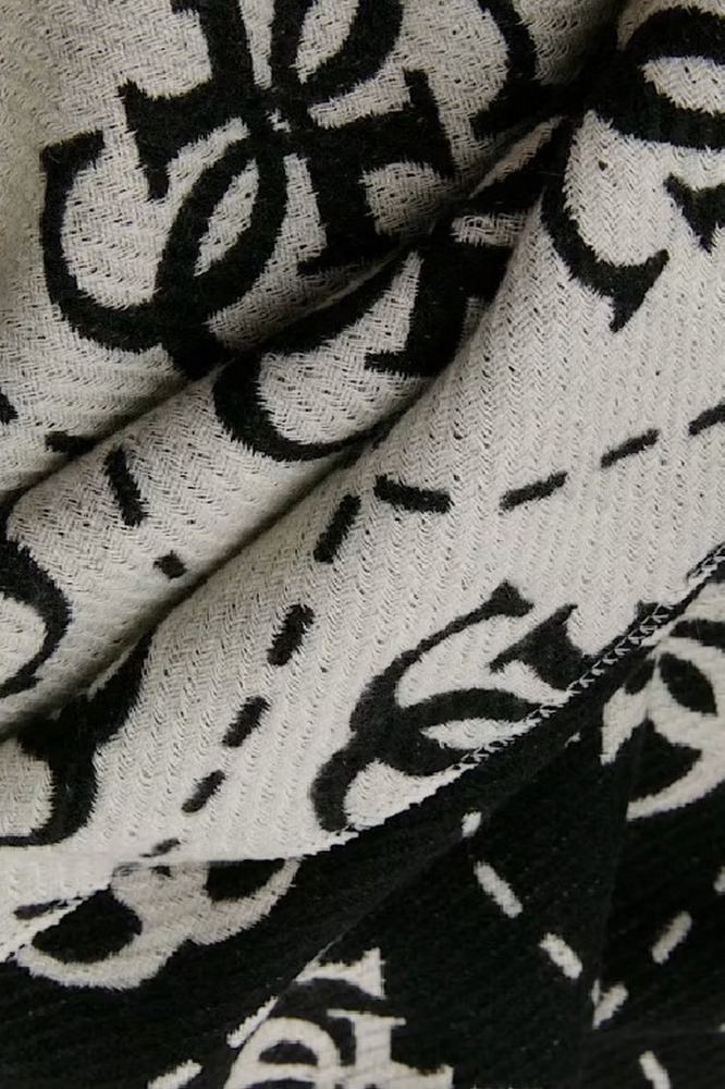 GUESS SCARF 70X190 ΚΑΣΚΟΛ  ΓΥΝΑΙΚΕΙΟ BLACK