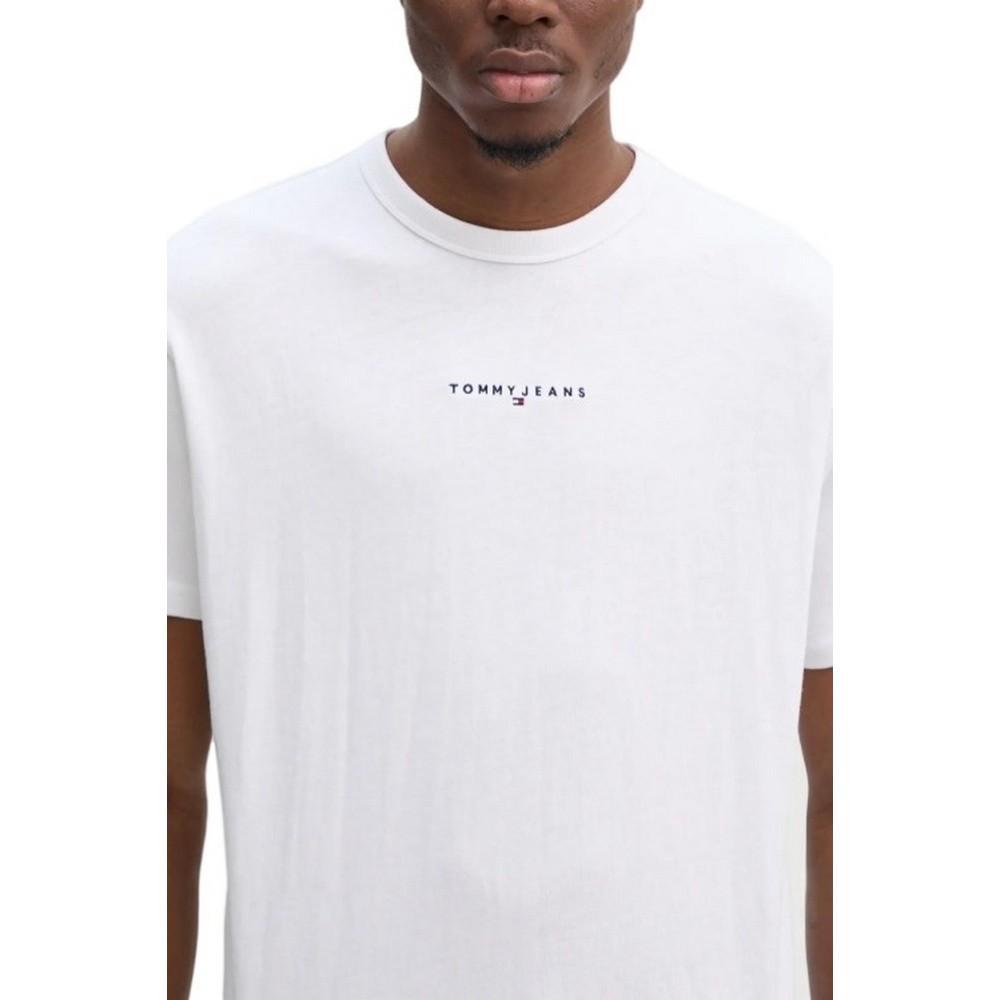 TOMMY JEANS RLX LINEAR LOGO TEE T-SHIRT ΜΠΛΟΥΖΑ ΑΝΔΡΙΚΗ BRIGHT WHITE