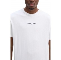 TOMMY JEANS RLX LINEAR LOGO TEE T-SHIRT ΜΠΛΟΥΖΑ ΑΝΔΡΙΚΗ BRIGHT WHITE